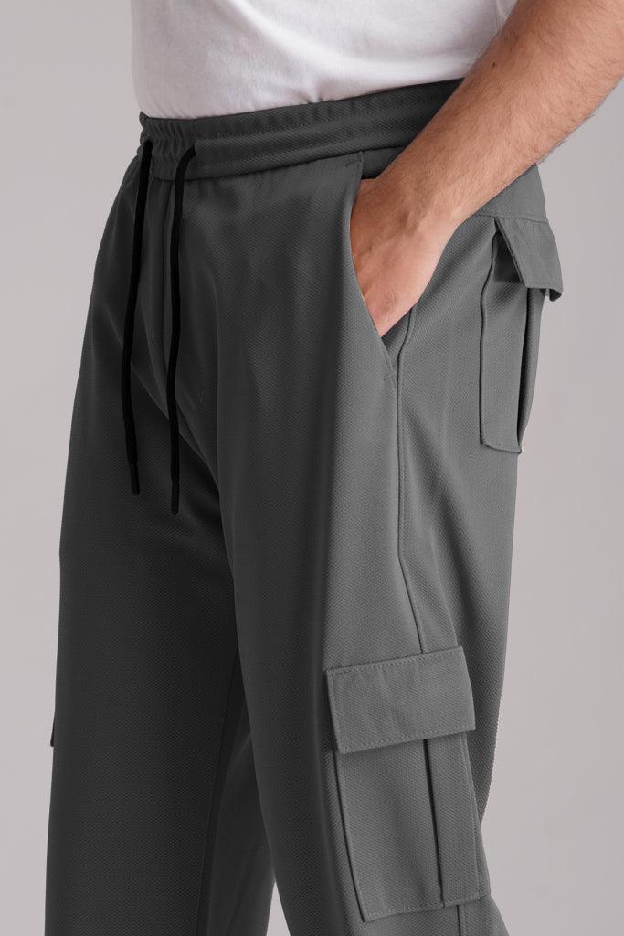 Imported Oversized Cargo Trouser - Charcoal | WEARO WEARO