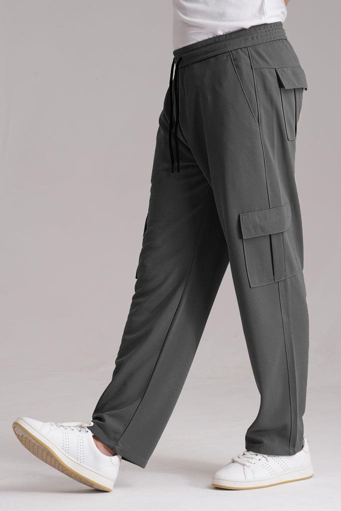 Imported Oversized Cargo Trouser - Charcoal | WEARO WEARO