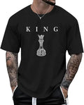 Men's King Chess Shirt Graphic Tees Designer Printed T Shirts for Men Urban Letter T-Shirt Streetwear WEARO