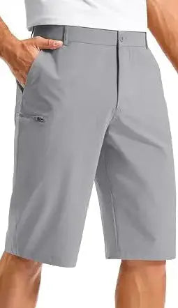 Pudolla Men's Golf Shorts with 4 Pockets 11"/13" Long Inseam Dress Shorts WEARO