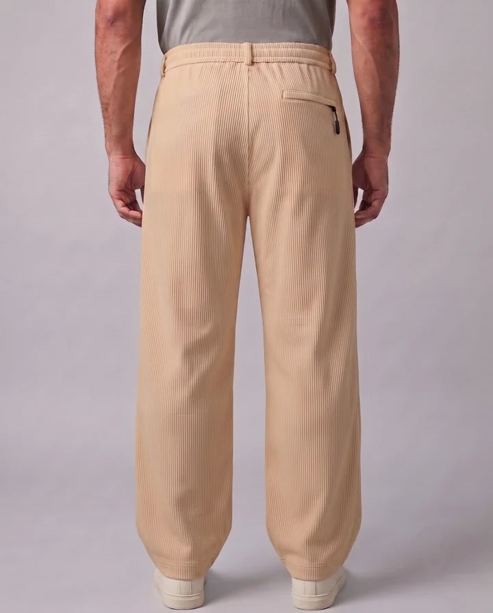 Imported RelaxFit Linning Trouser - Beige | WEARO WEARO