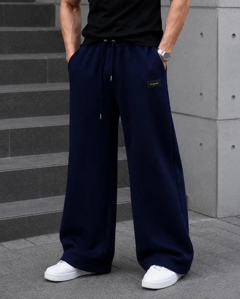 WEARO multi-color casual cargo trousers collection featuring beige, black, sage green, off-white, and slate blue.