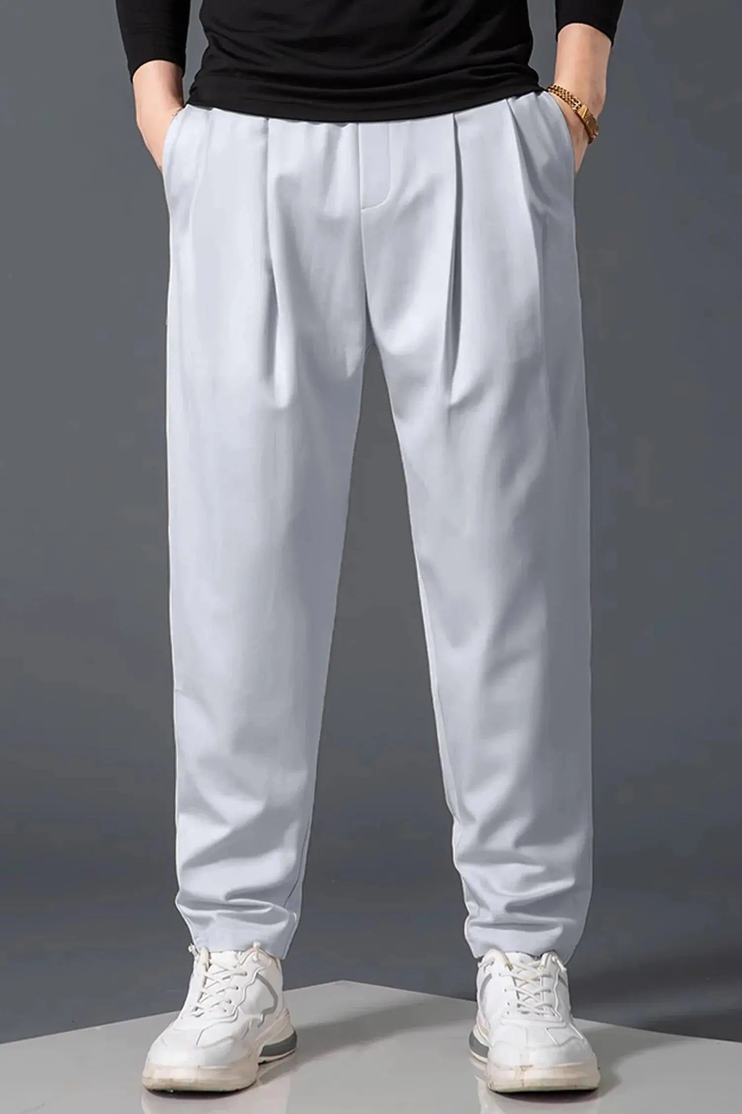 Wearo Comfort Front Plate Regular Straight-Fit Trouser WEARO