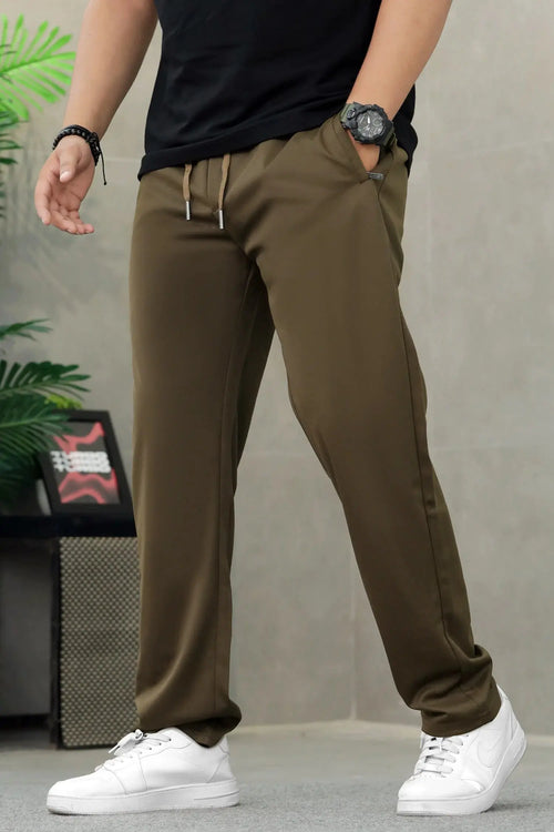 Armni Straight-Leg Imported Slim-Fit Trouser WEARO
