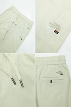 Wearo Comfort-Core Imported Slim-Fit Trouser in Beige WEARO